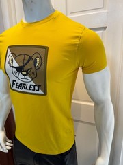 International Male Summer Men’s Yellow Fearless Bear Crew-neck T-shirt size L