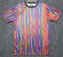 Unique NWT Super Shine Prints by Drill Australian Knit Print Casual Shirt XL
