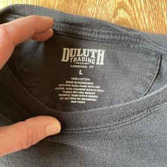 Duluth Trading Co Mens T Shirt LARGE Longtail Black Underwe*r Advancement Funny