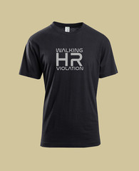 MEN WOMENS TEE TSHIRT UNISEX WALKING HR VIOLATION OFFICE WORKER CLOWN FUNNY GIFT