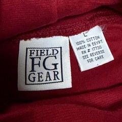 Field Gear Burgundy Red Turtleneck Men’s Large 100% Cotton Long Sleeve