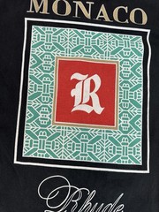 RHUDE Monaco T Shirt Luxury Streetwear Black Sz S