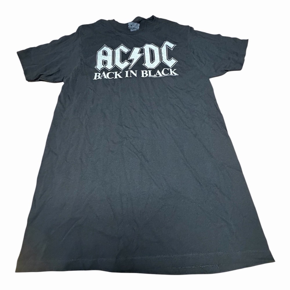 AC/DC Back in Black T-Shirt, Men’s M Size
