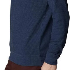 Columbia Men’s Pine Peak Waffle Long Sleeve Crew, Collegiate Navy Heather, NWT