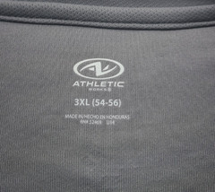 ATHLETIC WORKS Mens T-Shirt SIZE 3XL DriWorks Short Sleeve London Gray NEW