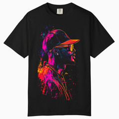 Neon Hip Hop Graphic T-Shirt, Comfort Colors T Shirt, Unisex Streetwear Tee