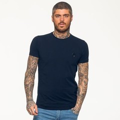 Enzo Mens T Shirt Slim Fit Muscle Fit Stretch Tee Gym Crew Neck Short Sleeve Top