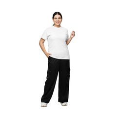 Men Women Unisex 100% Organic Cotton Combed White Black T-Shirt