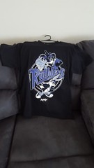 Men’s Rufnek custom Looney Tunes Ruthless space jam black shirt size M