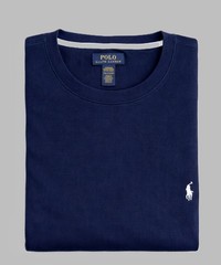 NWT- POLO RALPH LAUREN Mens Waffle Knit Thermal Long Sleeve Shirt- NAVY S – XXL