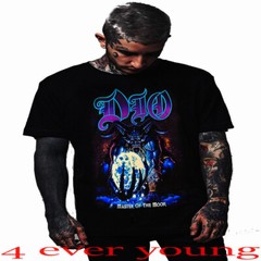 DIO RONNIE JAMES MASTER OF THE MOON HARD ROCK MEN’S SIZES BLACK T SHIRTS