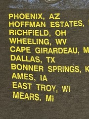 RARE Guns N Roses Banned Tour shirt “WAS HERE” small black vintage – GNR Rock
