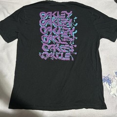 Oakley Black Short Sleeve T-shirt With Purple & Teal Graphic. Size Men’s L