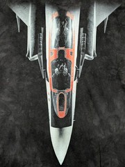 Smithsonian Men’s T-shirt Black Fighter Jet XL #2968 EUC
