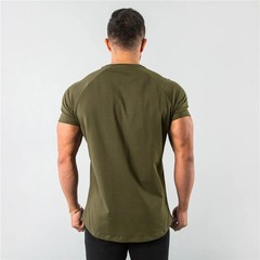 Men’s Fitness Muscle T-Shirt Slim Fit Gym Bodybuilding Short Sleeve