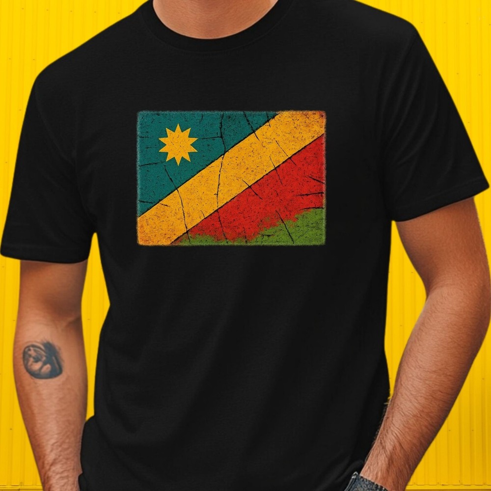 Mens Namibia Motif Cotton T-Shirt Size S to 5XL