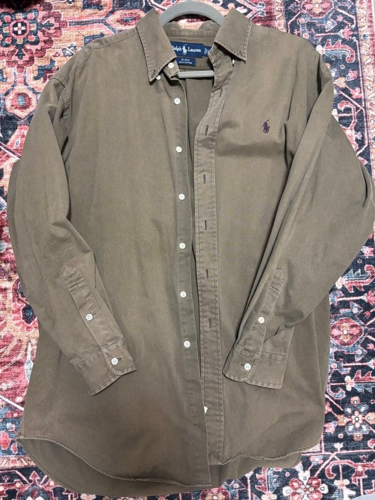 Ralph Lauren BLAKE L Long Sleeve Cotton Button Down Shirt For 14Y+ Japan