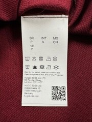 NEW-MEN’S HUGO BOSS T-SHIRT WITH MONOGRAM JACQUARD, #50503121, DARK RED $148.00