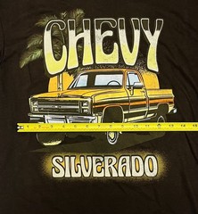 GM Official Licensed Product Brown Chevy Silverado Graphic Print Mens L Shirt