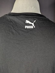 PUMA Men’s XL Black White Red T-Shirt Short Sleeve Crew Neck Athletic Graphic Te