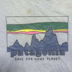Patagonia ’73 Skyline T-Shirt Men’s XL Light Purple Organic Outdoor Short Sleeve