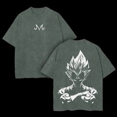 Dragon Ball 2026 New Hot Vegeta Anime Men Washed T-Shirt Harajuku Summer Cotton