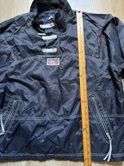 Converse Navy Stitch Logo Patch Old Skool Half-Zip Pullover Anorak XL
