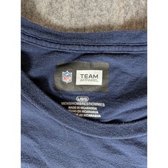NFL Team Apparel Chicago Bears Graphic T-Shirt Mens Navy Blue Orange Logo Tee