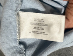 Eddie Bauer Henley T-Shirt Mens 2XL Light Blue Short Sleeve Quarter Button NWT