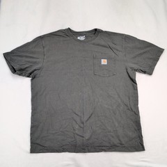 Carhartt Men’s Short Sleeve Pocket Tee L Charcoal – Classic Work T-Shirt