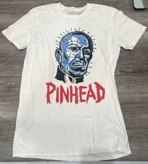 Hellraiser Pinhead Mani Yack Horror T-Shirt Size Medium White