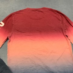 Hollister California T-Shirt Men Small Multicolor Ombre Dye Spellout Logo Casual