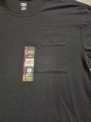 NWT Athletic Works Black Moisture Wicking Crewneck Pocket T-Shirt Size Small