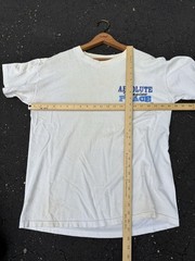 Vintage Absolute Peace Hippy Single Stitch White T Shirt Mens XL