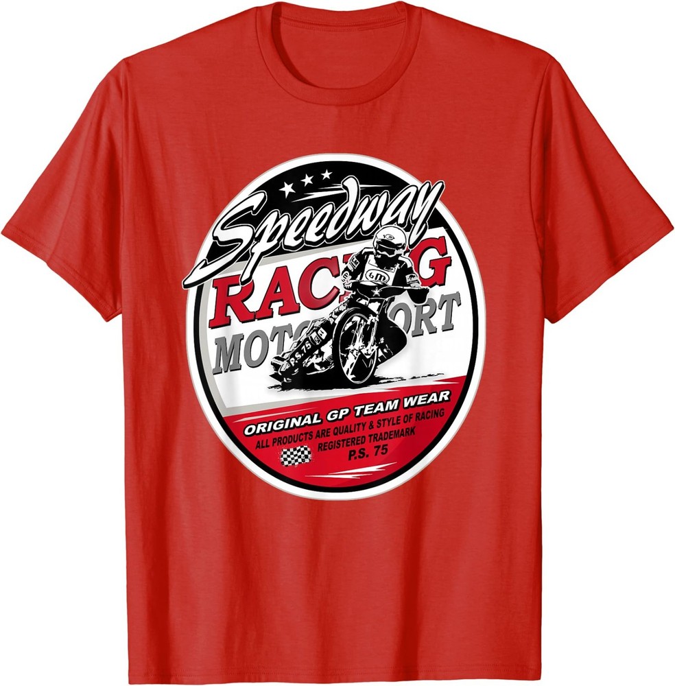 Motorcycle Speedway T-Shirt Flat Track Race T-Shirt