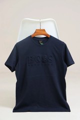 Hugo Boss Men’s Short Sleeve BOSS Tiburt Solid Cotton Crew New Arrivals