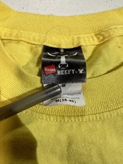 Hanes Long Sleeve Shirt Men’s M Yellow Remora Trigger Beefy Long Sleeve Shirt 14