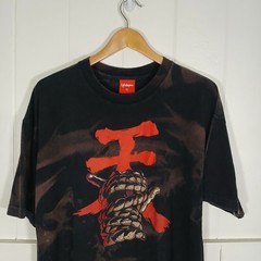 Lightsleepers Hawaii Akuma Shaka Graphic T-Shirt Mens XL Bleach Dye Streetwear