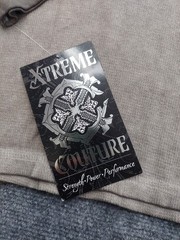 Affliction Xtreme Couture Shirt Men Small Brown Thermal Long Sleeve Skull Cross