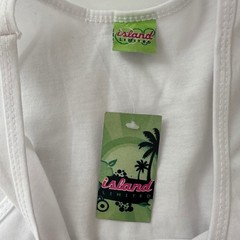 Island Limited Mens Graphic Tank Top White Golden Dragon Sword Y2K Streetwear L