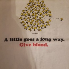 American Red Cross Peanuts Woodstock Snoopy Donate Blood Tee Shirt 2025 Large
