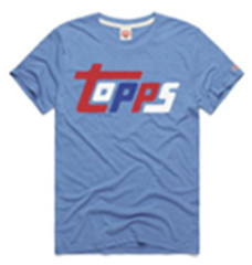 Homage Topps Baseball 1981 Light BLue Logo T-Shirt NEW WITH TAGS!^