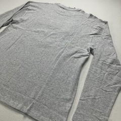 Le Tigre Men’s Flocked Big Tiger Graphic T-Shirt Cotton Long Sleeve Gray Size XL