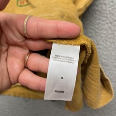Lucky Brand Shirt Mens XL Yellow Heather “Espresso Yourself” Coffee Crew Neck