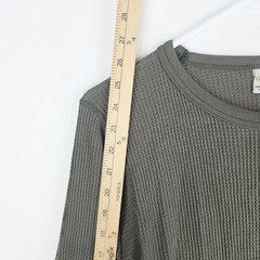 Vintage Great Land Green Waffle Knit Shirt Men’s Medium Made in USA Thermal