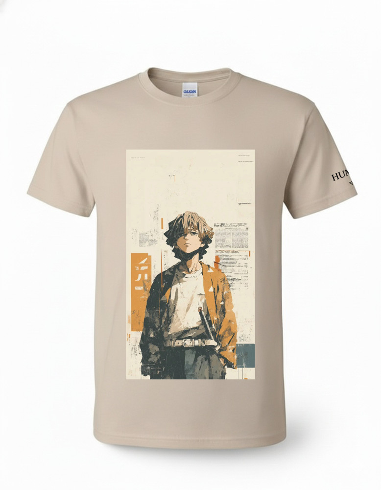 Humble Blade: Demon Slayer Inspired Sand T-Shirt | Gildan G8 50/50