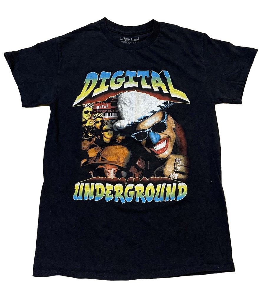 Digital Underground Vtg Band Style T-Shirt Extra Slim Fit Adult Small 80s