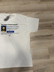 Sz XL – Vintage Y2K Jesus Tee – Facebook Friend Request Jesus Shirt – Kerusso