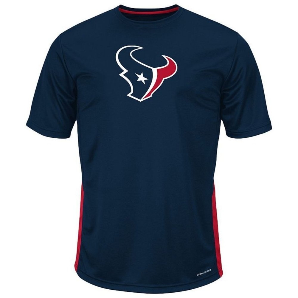 Majestic NFL Mens Houston Texans Synthetic Tee Shirt TShirt Top Size XL 46-48