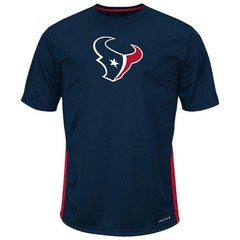 Majestic NFL Mens Houston Texans Synthetic Tee Shirt TShirt Top Size XL 46-48